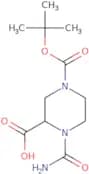 4-[(tert-Butoxy)carbonyl]-1-carbamoylpiperazine-2-carboxylic acid