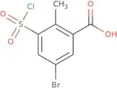 5-Bromo-3-(chlorosulfonyl)-2-methylbenzoic acid