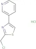 3-[2-(Chloromethyl)-1,3-thiazol-4-yl]pyridine hydrochloride