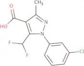 1-(3-Chlorophenyl)-5-(difluoromethyl)-3-methyl-1H-pyrazole-4-carboxylic acid