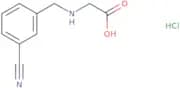 2-{[(3-Cyanophenyl)methyl]amino}acetic acid hydrochloride