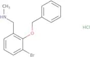 {[2-(Benzyloxy)-3-bromophenyl]methyl}(methyl)amine hydrochloride