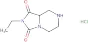 2-Ethyl-octahydroimidazolidino[1,5-a]piperazine-1,3-dione hydrochloride
