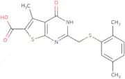 2-{[(2,5-Dimethylphenyl)sulfanyl]methyl}-5-methyl-4-oxo-3H,4H-thieno[2,3-d]pyrimidine-6-carboxylic…