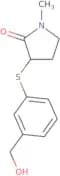 3-{[3-(Hydroxymethyl)phenyl]sulfanyl}-1-methylpyrrolidin-2-one