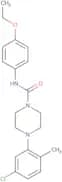 (4-(5-chloro-2-methylphenyl)piperazinyl)-N-(4-ethoxyphenyl)formamide