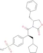(R)-4-benzyl-3-((S)-3-cyclopentyl-2-(4-(methylsulfonyl)phenyl)propanoyl)oxazolidin-2-one