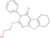 5-[(2-Hydroxyethyl)sulfanyl]-4-phenyl-8-thia-4,6-diazatricyclo[7.4.0.0,2,7]trideca-1(9),2(7),5-tri…