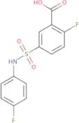 2-Fluoro-5-[(4-fluorophenyl)sulfamoyl]benzoic acid
