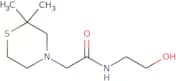2-(2,2-Dimethylthiomorpholin-4-yl)-N-(2-hydroxyethyl)acetamide