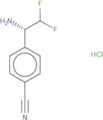4-[(1S)-1-Amino-2,2-difluoroethyl]benzonitrile hydrochloride