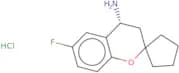 (4R)-6-Fluoro-3,4-dihydrospiro[1-benzopyran-2,1'-cyclopentane]-4-amine hydrochloride