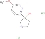 3-(5-Methoxypyridin-2-yl)pyrrolidin-3-ol dihydrochloride