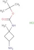 tert-Butyl N-(3-amino-1-methylcyclobutyl)carbamate hydrochloride