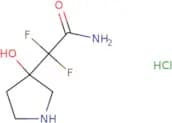2,2-Difluoro-2-(3-hydroxypyrrolidin-3-yl)acetamide hydrochloride