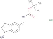 tert-Butyl N-[(1-amino-2,3-dihydro-1H-inden-5-yl)methyl]carbamate hydrochloride