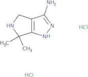 6,6-Dimethyl-1H,4H,5H,6H-pyrrolo[3,4-c]pyrazol-3-amine dihydrochloride