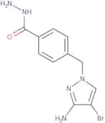 4-[(3-Amino-4-bromo-1H-pyrazol-1-yl)methyl]benzohydrazide