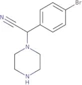 2-(4-Bromophenyl)-2-(piperazin-1-yl)acetonitrile