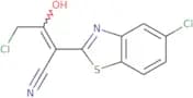 4-Chloro-2-(5-chloro-2,3-dihydro-1,3-benzothiazol-2-ylidene)-3-oxobutanenitrile
