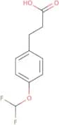 3-[4-(Difluoromethoxy)phenyl]propionic acid
