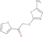 2-[(5-Methyl-1,3-thiazol-2-yl)sulfanyl]-1-(thiophen-2-yl)ethan-1-one