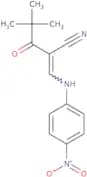 2-(2,2-dimethylpropanoyl)-3-((4-nitrophenyl)amino)prop-2-enenitrile