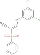 3-((3,5-dichlorophenyl)amino)-2-(phenylsulfonyl)prop-2-enenitrile