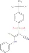 2-((4-(tert-butyl)phenyl)sulfonyl)-3-(phenylamino)-3-sulfanylprop-2-enenitrile