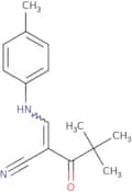 2-(2,2-dimethylpropanoyl)-3-((4-methylphenyl)amino)prop-2-enenitrile