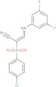 3-((3,5-difluorophenyl)amino)-2-((4-chlorophenyl)sulfonyl)prop-2-enenitrile