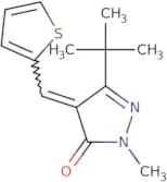 3-(tert-butyl)-1-methyl-4-(2-thienylmethylene)-2-pyrazolin-5-one