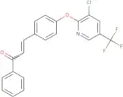 3-(4-(3-chloro-5-(trifluoromethyl)(2-pyridyloxy))phenyl)-1-phenylprop-2-en-1-one