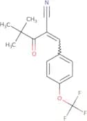2-(2,2-dimethylpropanoyl)-3-(4-(trifluoromethoxy)phenyl)prop-2-enenitrile