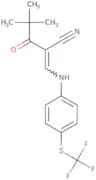 2-(2,2-dimethylpropanoyl)-3-((4-(trifluoromethylthio)phenyl)amino)prop-2-enenitrile