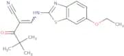 2-(2,2-dimethylpropanoyl)-3-((6-ethoxybenzothiazol-2-yl)amino)prop-2-enenitrile