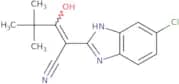 2-(5-chloro(3-hydrobenzimidazol-2-ylidene))-4,4-dimethyl-3-oxopentanenitrile