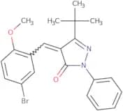 3-(tert-butyl)-4-((5-bromo-2-methoxyphenyl)methylene)-1-phenyl-2-pyrazolin-5-one