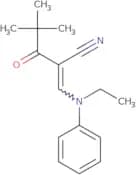 2-(2,2-dimethylpropanoyl)-3-(ethylphenylamino)prop-2-enenitrile