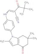 2-(2,2-dimethylpropanoyl)-3-((4-(2,6,6-trimethyl-4-oxo(5,6,7-trihydroindolyl))phenyl)amino)prop-2-…