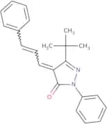 3-(tert-butyl)-1-phenyl-4-(3-phenylprop-2-enylidene)-2-pyrazolin-5-one
