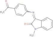 3-((4-acetylphenyl)azamethylene)-1-methylindolin-2-one