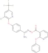 2-amino-1-aza-2-(4-(3-chloro-5-(trifluoromethyl)(2-pyridyloxy))phenyl)vinyl2-phenoxypyridine-3-car…