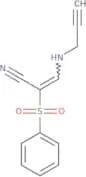 2-(phenylsulfonyl)-3-(prop-2-ynylamino)prop-2-enenitrile