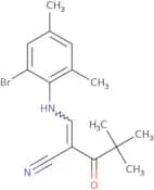 2-(2,2-dimethylpropanoyl)-3-((2-bromo-4,6-dimethylphenyl)amino)prop-2-enenitrile