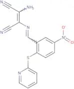 2-amino-1-(1-aza-2-(5-nitro-2-(2-pyridylthio)phenyl)vinyl)ethene-1,2-dicarbonitrile
