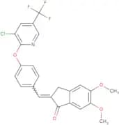 2-((4-(3-chloro-5-(trifluoromethyl)(2-pyridyloxy))phenyl)methylene)-5,6-dimethoxyindan-1-one