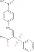 4-((4-acetylphenyl)amino)-3-(phenylsulfonyl)but-3-en-2-one