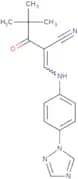 2-(2,2-dimethylpropanoyl)-3-((4-(1,2,4-triazolyl)phenyl)amino)prop-2-enenitrile