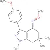 3-(4-methoxyphenyl)-1,6,6-trimethyl(5,6,7-trihydro1H-indazol)-4-O-methyloxime